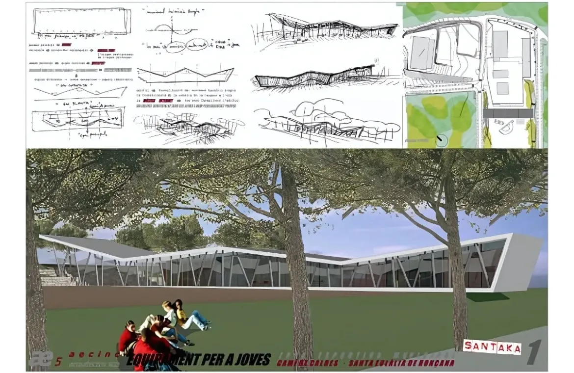 4t premi Equipament municipal per a joves a Santa Eulàlia de Ronçana ae5 arquitectes