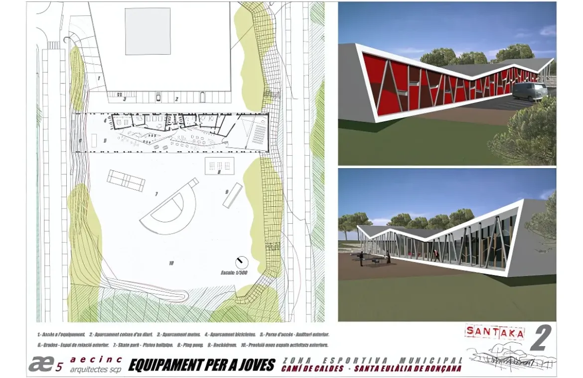 4t premi Equipament municipal per a joves a Santa Eulàlia de Ronçana ae5 arquitectes