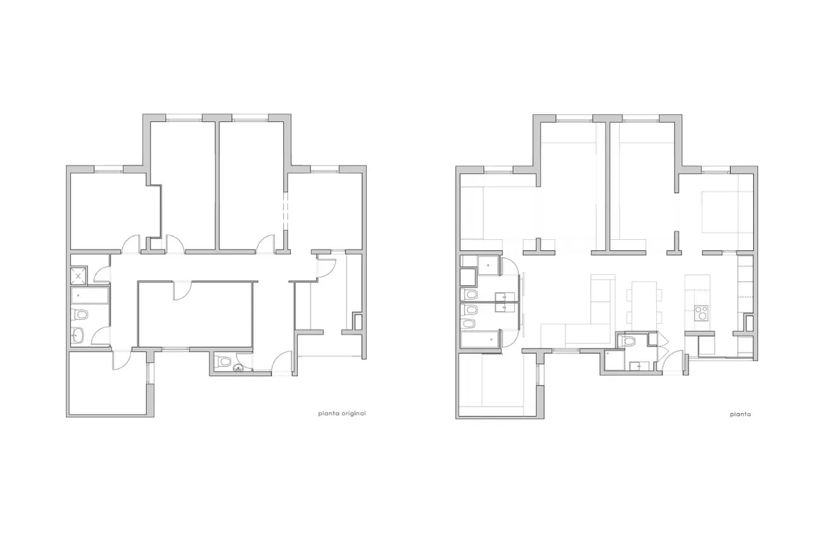Reforma interior d’habitatge carrer Muntaner de Barcelona. ae5 arquitectes